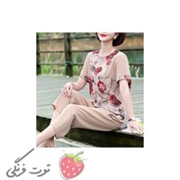 شومیز شلوار طرح گل 