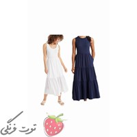 پیراهن ساحلی آستین حلقه