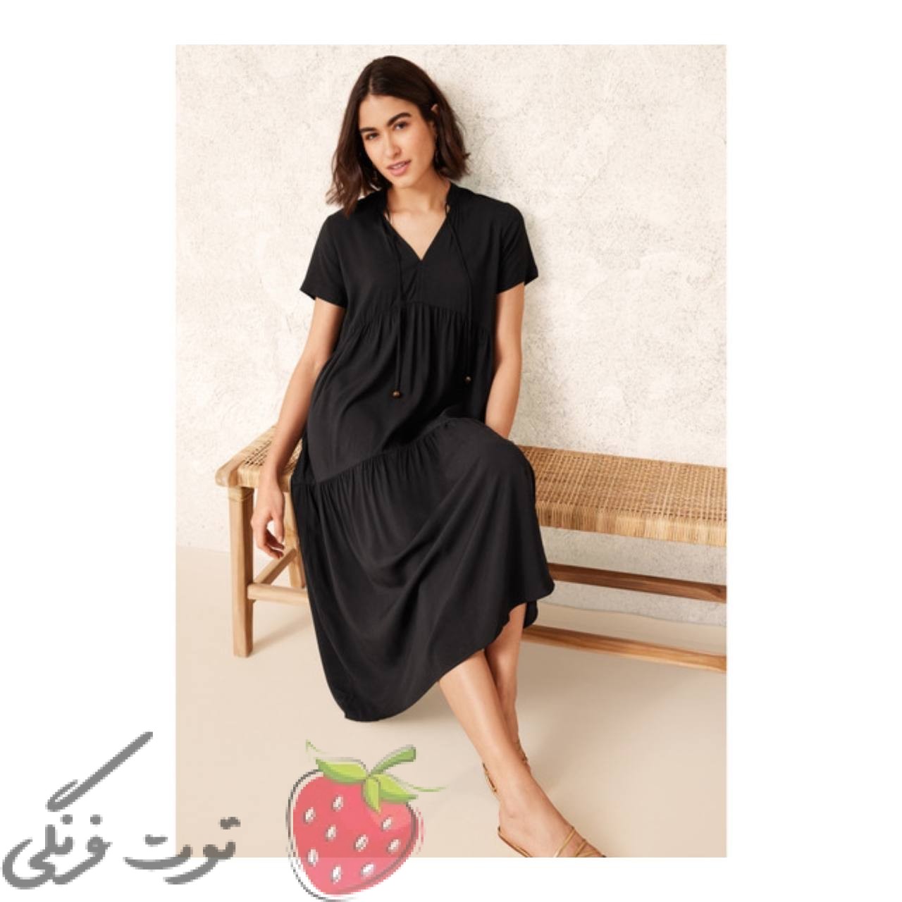 پیراهن ساحلی یقه هفت