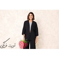 رویه زنانه مشکی طرحدار