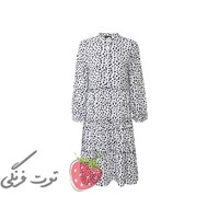 پیراهن مانتویی آستین بلند