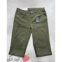 شلوار کتان مشکی سبز