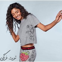 کراپ تیشرت طرح دیزنی