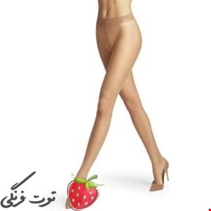جوراب شلواری ساده کرم اسمارا