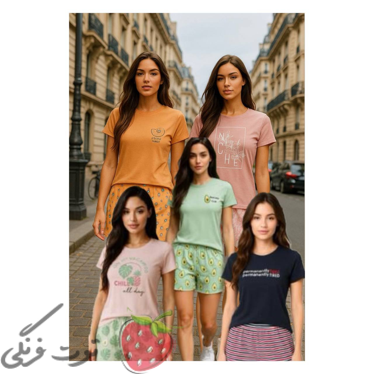 ست راحتی تیشرت شلوارک