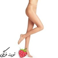 جوراب شلواری کرم ساده