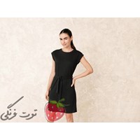 پیراهن مشکی یقه گرد اسمارا