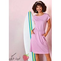 پیراهن آستین کوتاه کمرکش