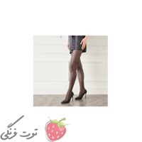 جوراب شلواری مشکی طرحدار