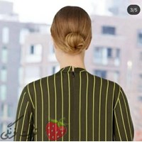 پیراهن آستین بلند راه راه سبز