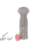 پیراهن بلند حریر طرحدار اسمارا